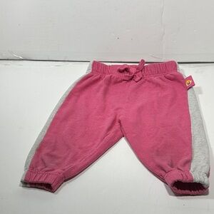 PinkFong Kids Pink and Gray Sweatpants 12M